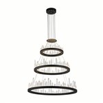 CWI Juliette LED Chandelier With Black Finish