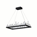 CWI Juliette LED Chandelier With Black Finish