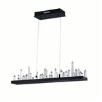 CWI Juliette LED Chandelier With Black Finish