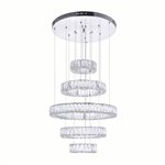 CWI Madeline LED Chandelier With Chrome Finish