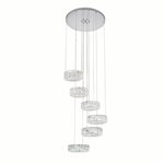 CWI Madeline LED Chandelier With Chrome Finish