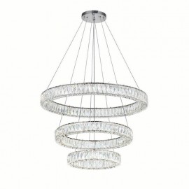 CWI Madeline LED Chandelier With Chrome Finish