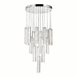 CWI Celina LED Chandelier With Chrome Finish