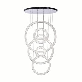 CWI Celina LED Chandelier With Chrome Finish