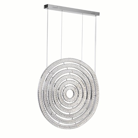 CWI Celina LED Chandelier With Chrome Finish