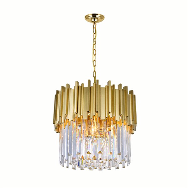 CWI Celina LED Chandelier With Chrome Finish