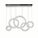 CWI Celina LED Chandelier With Chrome Finish