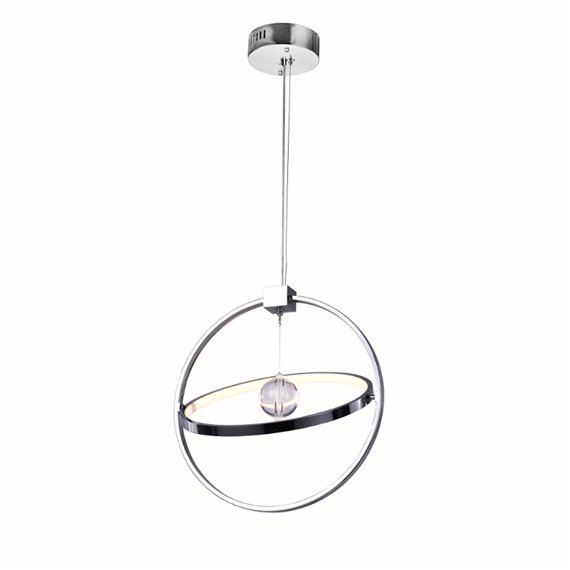 CWI Colette LED Chandelier With Chrome Finish