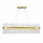 CWI Genevieve LED Chandelier With Medallion Gold Finish