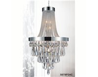 CWI Henrietta 4 Light Chandelier With Chrome Finish