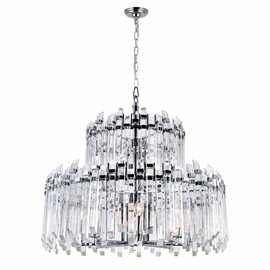 CWI Henrietta 12 Light Chandelier With Chrome Finish