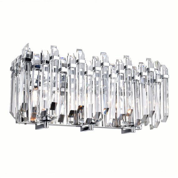 CWI Henrietta 3 Light Wall Sconce With Chrome Finish