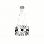 CWI Faye LED Chandelier With Chrome Finish