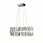 CWI Faye LED Chandelier With Chrome Finish