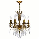 CWI Faye LED Chandelier With Chrome Finish