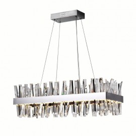 CWI Faye LED Chandelier With Chrome Finish