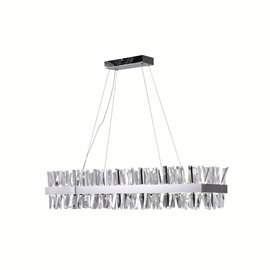 CWI Faye LED Chandelier With Chrome Finish