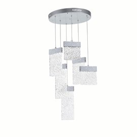 CWI Carolina LED Chandelier With Pewter Finish