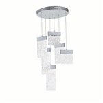 CWI Carolina LED Chandelier With Pewter Finish