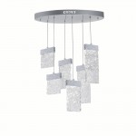 CWI Carolina LED Chandelier With Pewter Finish