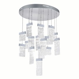 CWI Carolina LED Chandelier With Pewter Finish