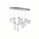 CWI Carolina LED Chandelier With Pewter Finish