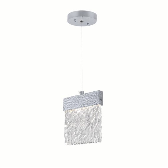 CWI Carolina LED Pendant With Pewter Finish