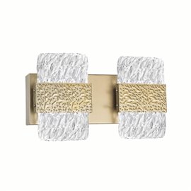 CWI Carolina LED Wall Sconce With Gold Leaf Finish