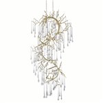 CWI Anita 12 Light Chandelier With Gold Leaf Finish