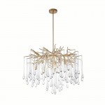 CWI Anita 6 Light Chandelier With Gold Leaf Finish