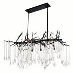 CWI Anita 10 Light Chandelier With Black Finish