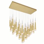 CWI Andes LED Multi Light Pendant With Satin Gold Finish