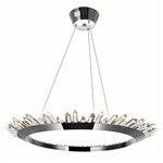 CWI Arctic Queen LED Up Chandelier With Polished Nickel Finish