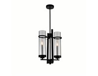 CWI Oxide 1 Light Down Pendant With Black+Copper Finish