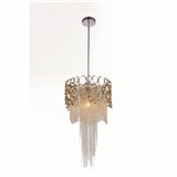 CWI Collar 21 Light Chandelier With Satin Gold Finish