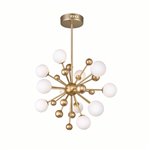 CWI Element 11 Light Chandelier With Sun Gold Finish