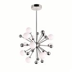 CWI Element 11 Light Chandelier With Polished Nickel Finish