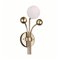 CWI Element 1 Light Wall Light With Sun Gold Finish