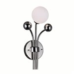 CWI Element 1 Light Wall Light With Polished Nickel Finish