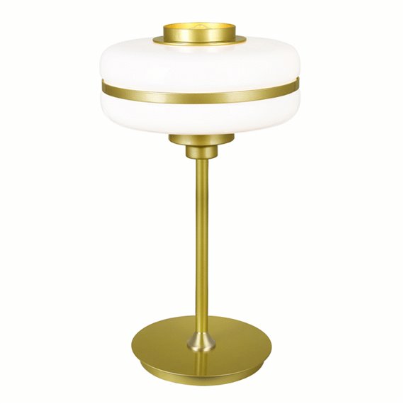 CWI Elementary 1 Light Table Lamp With Pearl Gold Finish