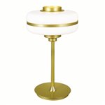CWI Elementary 1 Light Table Lamp With Pearl Gold Finish