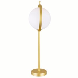 CWI Da Vinci 1 Light Table Lamp With Brass Finish