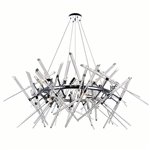 CWI Icicle 12 Light Chandelier With Chrome Finish