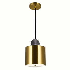 CWI Saleen LED Mini Pendant With Brass+Black Finish