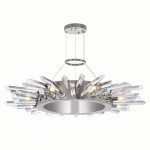 CWI Thorns 8 Light Chandelier With Polished Nickle Finish