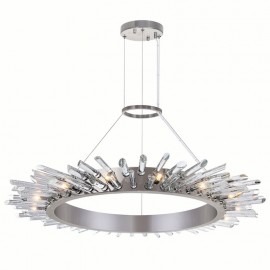 CWI Thorns 15 Light Chandelier With Polished Nickle Finish