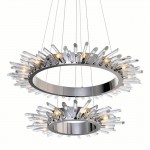 CWI Thorns 23 Light Chandelier With Polished Nickle Finish