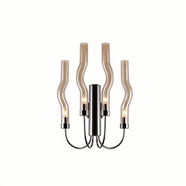 CWI Meduse 4 Light Sconce With Polished Nickel Finish