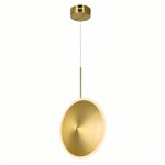 CWI Ovni LED Mini Pendant With Brass Finish