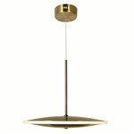 CWI Ovni LED Mini Pendant With Brass Finish